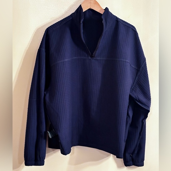 North Face Tekware Grid Ladies Quarter Zip-Up Jacket Navy Blue Siz Xl - Picture 8 of 15